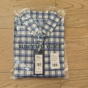 This is a long sleeve Vineyard Vines boys shirt in coastline.